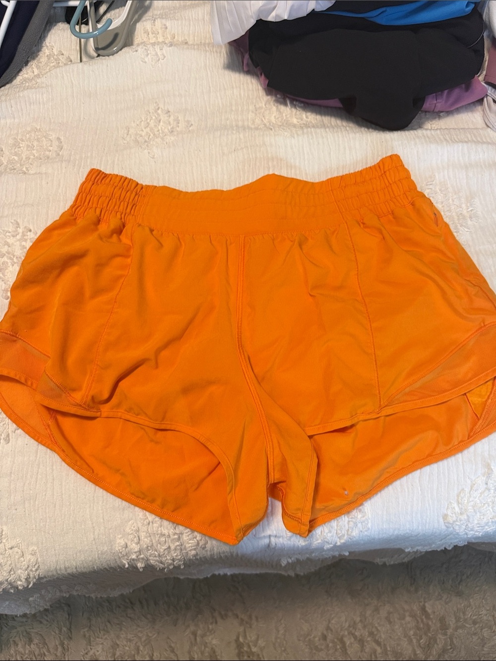 lululemon athletica Bright Orange Women's Athletic Shorts
